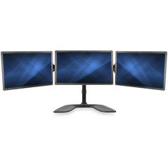 StarTech.com Support de bureau articulé pour trois écrans en acier robuste et aluminium (ARMBARTRIO2)
