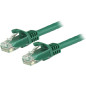 StarTech.com Cordon de raccordement UTP CAT6 - 1,5 m - Sans crochet - Câble patch RJ45 - Fil en cuivre de 0,25 mm² - Vert (N6PAT StarTech.com Cordon de raccordement UTP CAT6 - 1,5 m - Sans crochet - Câble patch RJ45 - Fil en cuivre de 0,25 mm² - Vert (N6PAT