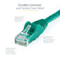 StarTech.com Cordon de raccordement UTP CAT6 - 1,5 m - Sans crochet - Câble patch RJ45 - Fil en cuivre de 0,25 mm² - Vert (N6PAT StarTech.com Cordon de raccordement UTP CAT6 - 1,5 m - Sans crochet - Câble patch RJ45 - Fil en cuivre de 0,25 mm² - Vert (N6PAT