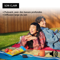 Sony SRS-XB100 - Enceinte sans Fil Bluetooth, Portable, légère, compacte, Durable, IP67, étanche à l'eau et à la poussière, Batt