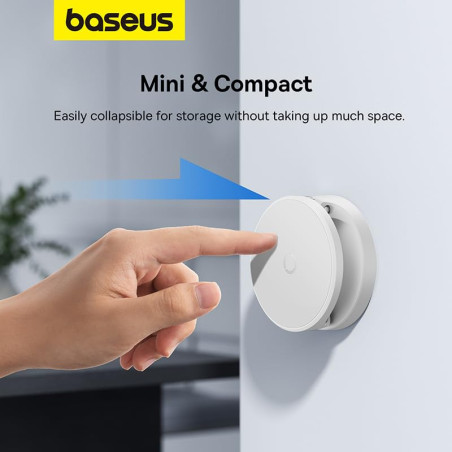 Baseus MagPro Series Support de téléphone magnétique pour voiture réglable à 180° - Multi-usage - Pliable - Pour iPhone 15 Pro M