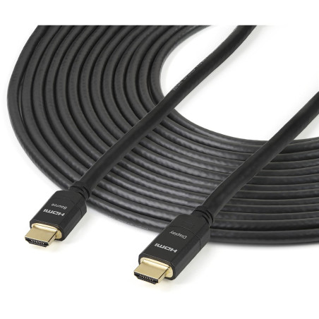 StarTech.com Câble HDMI haute vitesse actif de 30 m - Cordon HDMI vers HDMI CL2 pour installation murale - M/M - Ultra HD 4K (HD