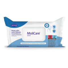 MoliCare Skin - Lingettes Imprégnées Pour Toute Occasion - Enrichies à la Camomille - pH Neutre à la Peau - Sachet de 50 unités