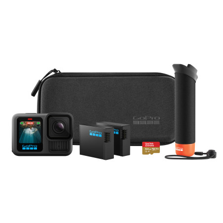 GoPro Ensemble d'accessoires HERO13 Black – Comprend Le manipulateur (poignée Flottante), 2 Batteries Enduro, Une Carte MicroSD