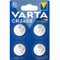 Varta Pile Bouton CR 2450 3 V 4 pc(s) Lithium VARTA Lithium Coin CR2450 Blister 4