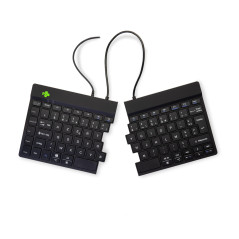 R-Go Clavier Ergonomique Filaire, avec indicateur de Pause, Deux Parties, Clavier séparé, Split Keyboard, Clavier français AZERT