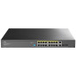 Cudy Commutateur Ethernet Gigabit Non Managé PoE+ 16 Ports, 200W, 16 Ports Gigabit PoE+, 2 SFP, 2 Ports Uplink, Montage en Rack 
