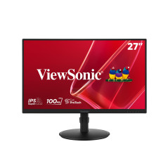 ViewSonic VA2708-HDJ Écran PC 27 Pouces Full HD, 100Hz, IPS, 99% sRGB, Ajustable en Hauteur, HDR10, HDMI, VGA, DP, Sans scintill