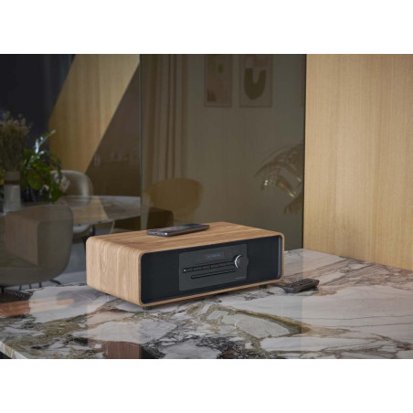 Thomson Micro Chaine Bluetooth avec Radio numérique Dab, CD, USB, Charge Induction (MIC300IDABBT)