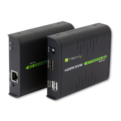 TECHLY HDMI KVM Extender pour câble de réseau