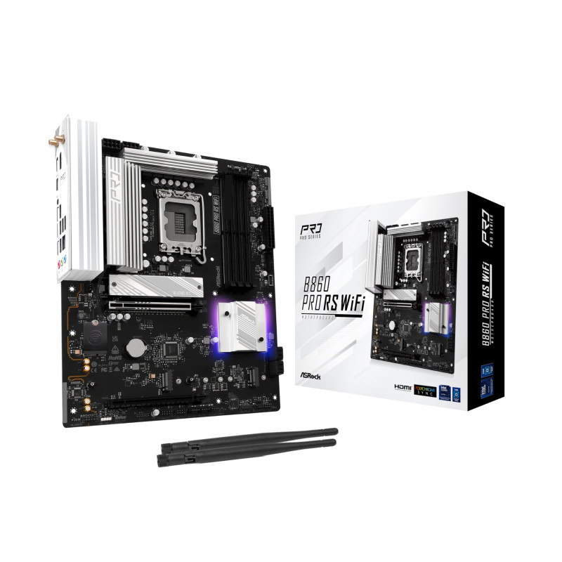ASROCK B860 Pro RS WiFi DDR5 Intel S1851 Retail ASROCK B860 Pro RS WiFi DDR5 Intel S1851 Retail