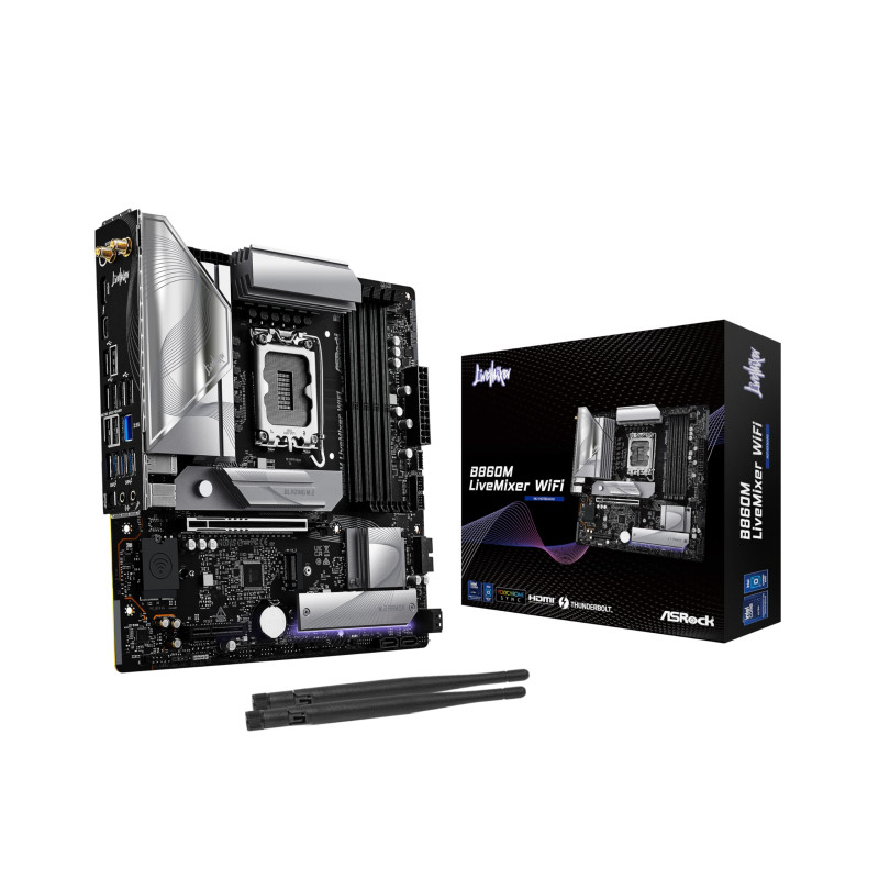 Carte+M%C3% A8re+ASRock+B860M+LiveMixer+WiFi+%28Intel+LGA+1851%29+Micro+ATX Carte+M%C3% A8re+ASRock+B860M+LiveMixer+WiFi+%28Intel+LGA+1851%29+Micro+ATX