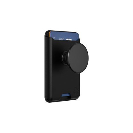 PopSockets: PopWallet pour MagSafe - avec poignée - Comprend Un Anneau Adaptateur pour MagSafe - Porte-Cartes Mince repositionna