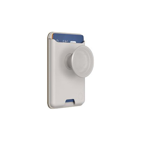 PopSockets: PopWallet pour MagSafe - avec poignée - Comprend Un Anneau Adaptateur pour MagSafe - Porte-Cartes Mince repositionna