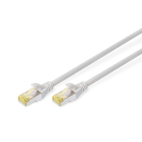 DIGITUS Câble LAN Cat 6A - 25m - RJ45 Câble réseau - S/FTP Blindé - Compatible Cat-6 & Cat-7 - Gris