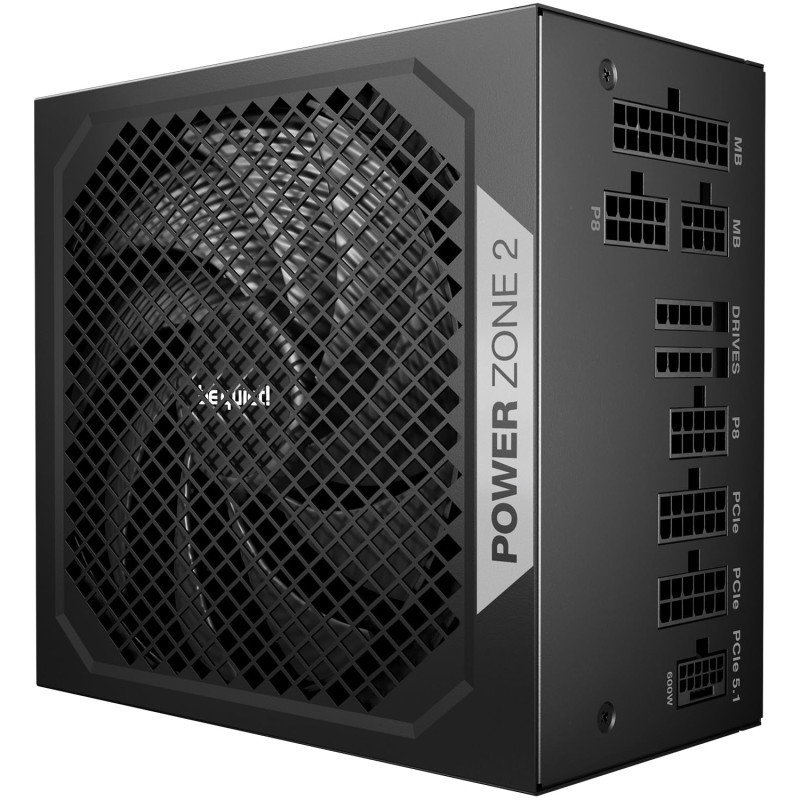 be quiet ! Power Zone 2 750 W Bloc d’Alimentation, certifications 80 Plus® Platinum et Cybenetics Platinum, système Semi-Passif, be quiet ! Power Zone 2 750 W Bloc d’Alimentation, certifications 80 Plus® Platinum et Cybenetics Platinum, système Semi-Passif,
