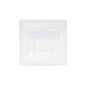 DIGITUS Prise murale Cat. 6 a 2 x RJ45 blindé