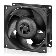 ARCTIC S8038-7K - Ventilateur serveur, 80x80x38 mm, 500-7000 rpm, régulé par PWM, connecteur 4 broches, 12 V DC - Noir