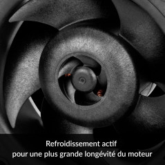 ARCTIC S8038-10K - Ventilateur serveur, 80x80x38 mm, 500-10000 rpm, régulé par PWM, connecteur 4 broches, 12 V DC - Noir
