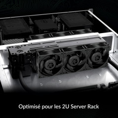 ARCTIC S8038-10K - Ventilateur serveur, 80x80x38 mm, 500-10000 rpm, régulé par PWM, connecteur 4 broches, 12 V DC - Noir