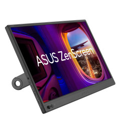 ASUS Moniteur USB Portable ZenScreen MB169CK - 16 Pouces (15,6 Pouces d'affichage), Full HD, IPS, Double USB Type-C, sans Scinti