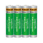 LogiLink LR03RB4 Lot de 4 Piles AAA Micro NiMH 1,2 V Vert