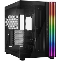 be quiet! Light Base 900 DX Black boîtier PC, Panneaux Avant et latéral entièrement vitrés, Éclairage Impressionnant, Inversée o