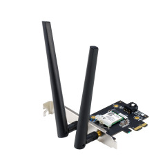 ASUS PCE-BE6500 - Carte Réseau Wi-FI 7, Tri-Bande, 6500 Mbit/s, Bluetooth 5.4, WPA3 Network Security, OFDMA et MU-MIMO, Multi-Li