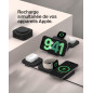 Belkin BoostCharge Pro Station de Recharge aimantée 3-en-1 Portable avec Qi2, Chargeur Compatible MagSafe, Pliable, 15W, pour iP