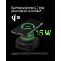 Belkin BoostCharge Pro Station de Recharge aimantée 3-en-1 Portable avec Qi2, Chargeur Compatible MagSafe, Pliable, 15W, pour iP