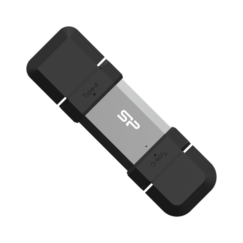 Clé USB 128 Go Silicon Power USB3.2 + Type C C51 Noir