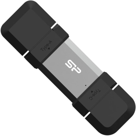 Clé USB 128 Go Silicon Power USB3.2 + Type C C51 Noir