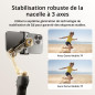 DJI Osmo Mobile 7P pour iPhone, Stabilisateur Nacelle, Android, Suivi natif, Éclairage, Nacelle pour téléphone à 3 axes, Lanceme DJI Osmo Mobile 7P pour iPhone, Stabilisateur Nacelle, Android, Suivi natif, Éclairage, Nacelle pour téléphone à 3 axes, Lanceme