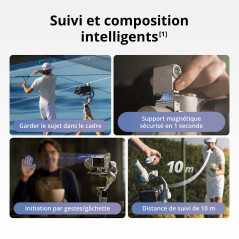 DJI RS 4 Mini, stabilisateur de nacelle pour caméra Canon/Sony/Panasonic/Nikon/Fujifilm, Verrouillage Automatique des Axes, Char