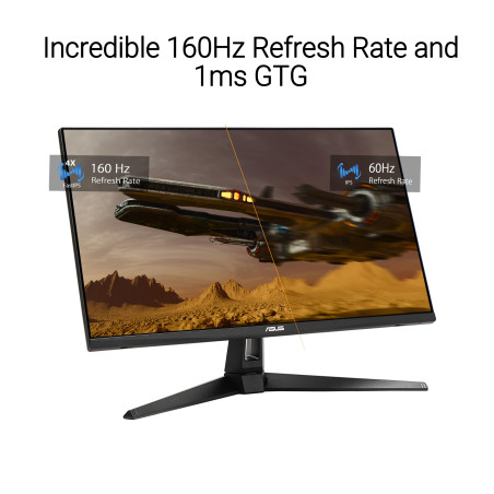 ASUS Moniteur de Jeu TUF Gaming VG27UQ1A - 27 Pouces 4K, HDR, 160Hz, ELMB Sync, Temps de réponse 1ms, 95% DCI-P3, DisplayWidget