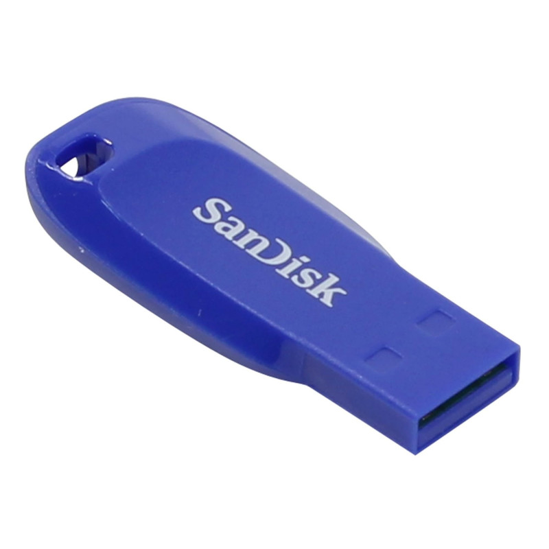 SanDisk SDCZ50C-032G-B35BE 32 GB Cruzer Blade USB 2.0 Flash Drive - Electric Blue SanDisk SDCZ50C-032G-B35BE 32 GB Cruzer Blade USB 2.0 Flash Drive - Electric Blue