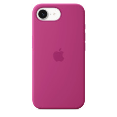 Apple Coque en Silicone pour iPhone 16e – Fuchsia