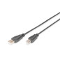 DIGITUS Câble USB 2.0 – 5 m – USB A vers Type B – 480 Mbps – Câble de connexion pour ordinateurs, ordinateurs portables, hubs, i DIGITUS Câble USB 2.0 – 5 m – USB A vers Type B – 480 Mbps – Câble de connexion pour ordinateurs, ordinateurs portables, hubs, i