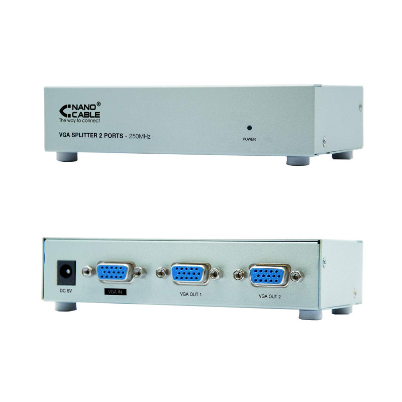 Commutateur VGA avec 2 Ports NANOCABLE AISCOV0074 Commutateur VGA avec 2 Ports NANOCABLE AISCOV0074