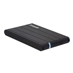 TOOQ TQE-2530B - Boîtier de Stockage pour disques durs HDD de 2.5", (SATA I/II/III jusqu'à 7.0 mm d'épaisseur, USB 3.0), Alumini