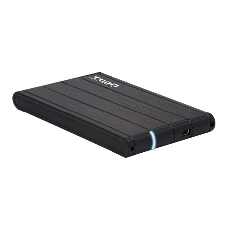 TOOQ TQE-2530B - Boîtier de Stockage pour disques durs HDD de 2.5", (SATA I/II/III jusqu'à 7.0 mm d'épaisseur, USB 3.0), Alumini