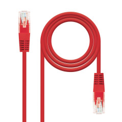 NANOCABLE 10.20.0402-R - CÂBLE DE RACCORDEMENT ROUGE CAT.6 UTP AWG24, ROUGE, 2.0 M