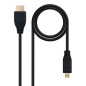 NANOCABLE 10.15.3501 - Câble Micro HDMI vers HDMI V1.4, mâle-mâle, Noir, 0.8mts NANOCABLE 10.15.3501 - Câble Micro HDMI vers HDMI V1.4, mâle-mâle, Noir, 0.8mts