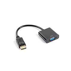 Lanberg+adapter+Displayport+1.1-%3EVGA+cable+black