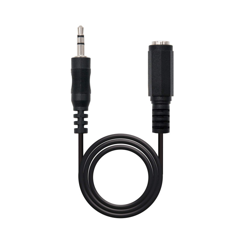 NANOCABLE 10.24.0205 - Câble audio stéreo, JACK3.5/M-JACK3.5/F,mâle-femelle,5mts NANOCABLE 10.24.0205 - Câble audio stéreo, JACK3.5/M-JACK3.5/F,mâle-femelle,5mts
