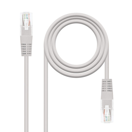 NanoCable 10.20.0120 - Câble Ethernet RJ45 Cat.5e UTP AWG24, Gris, 20mts
