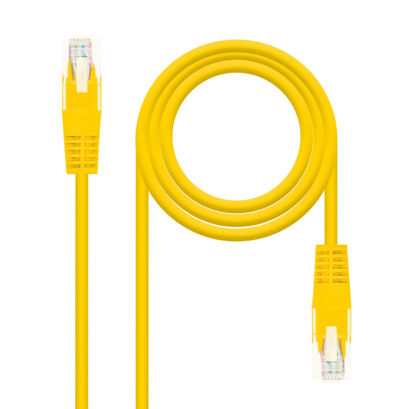 NANOCABLE 10.20.0403-Y - CÂBLE Patch RÉSEAU Cat.6 UTP AWG24 Jaune 3.0M