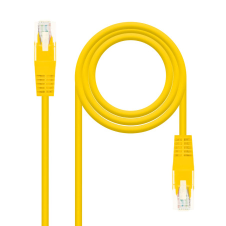 NANOCABLE 10.20.0403-Y - CÂBLE Patch RÉSEAU Cat.6 UTP AWG24 Jaune 3.0M