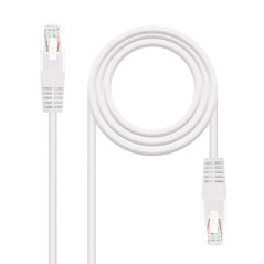 Nanocable 10.20.0101-W - Câble de réseau CAT 5e UTP (1 m) couleur blanc