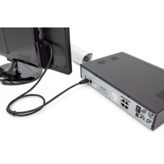 DIGITUS Câble HDMI Premium - UHD 4K - 5m - HDR, Ethernet, ARC, CEC, 3D, Dolby, HDMI 2.0 - Convient pour les consoles de jeu